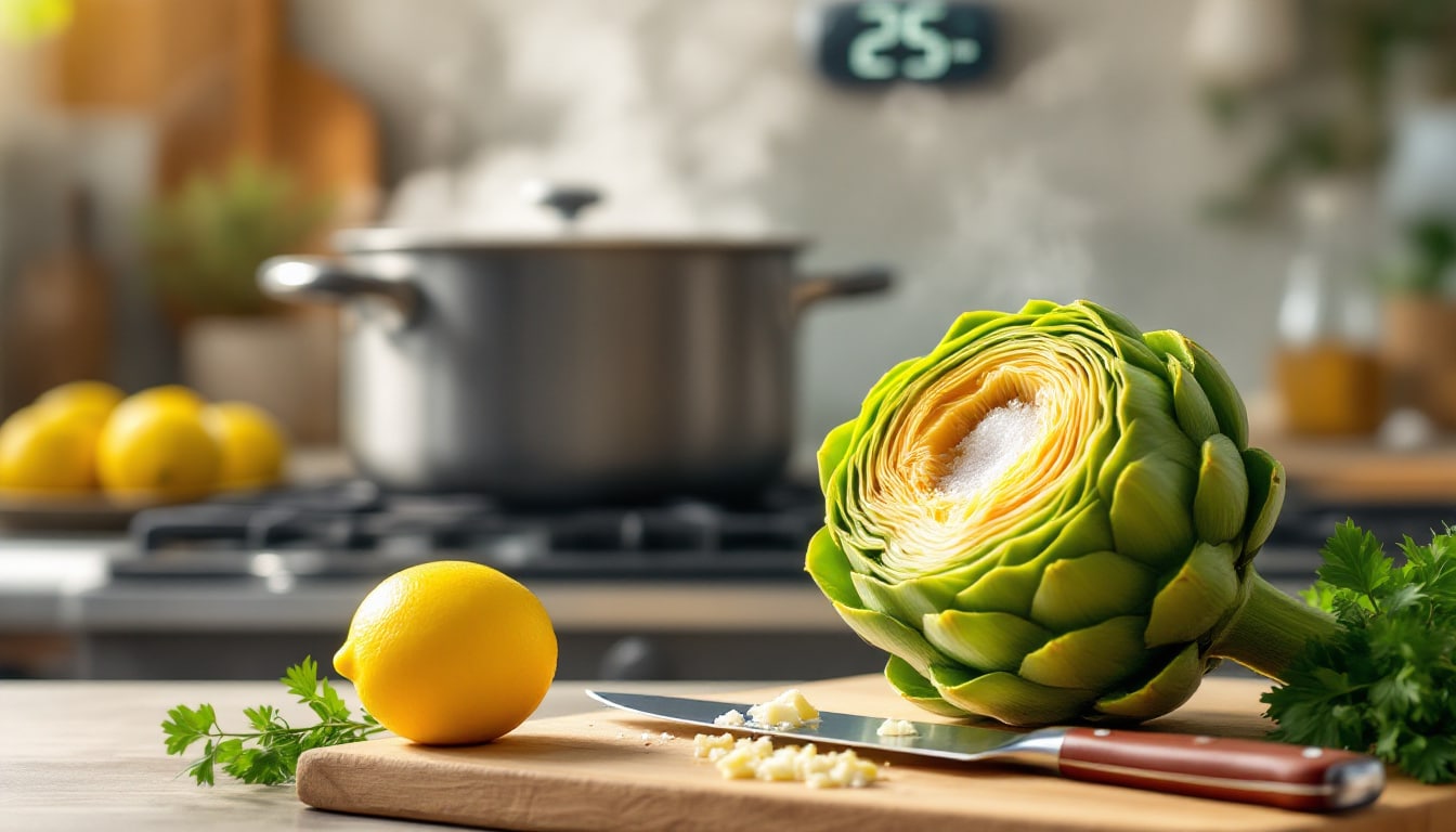 découvrez les astuces et méthodes essentielles pour cuire un artichaut à la perfection. apprenez les différentes techniques de cuisson, de l'ébullition à la vapeur, et savourez ce légume délicieux dans toute sa saveur.
