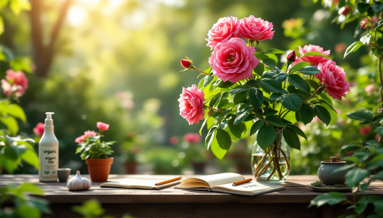 découvrez comment éliminer les taches noires sur vos rosiers grâce à des traitements naturels efficaces. suivez nos conseils pour restaurer la santé de vos plantes et préserver la beauté de votre jardin.