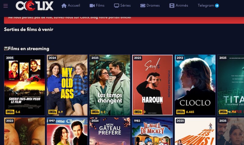 découvrez coflix streaming, votre plateforme incontournable pour regarder des films, séries et documentaires en streaming illimité. profitez d’un large catalogue de contenus facilement accessibles, sans inscription.